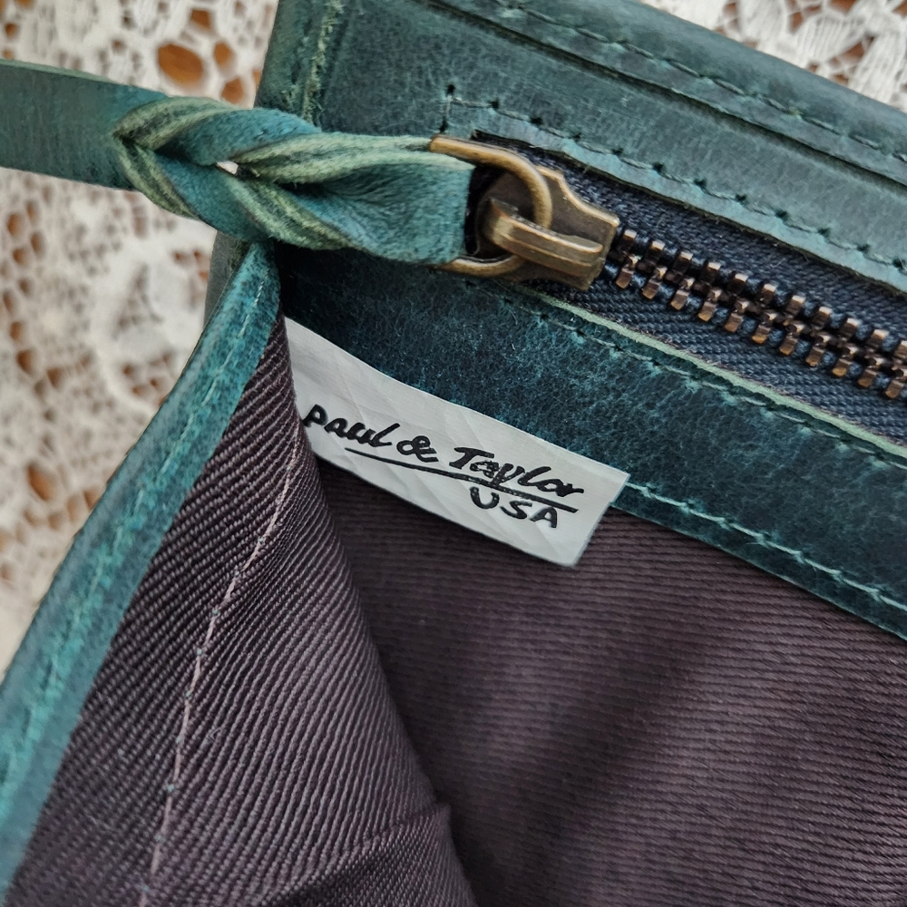 Distressed Embossed Leather Wallet - Picture 13 of 15